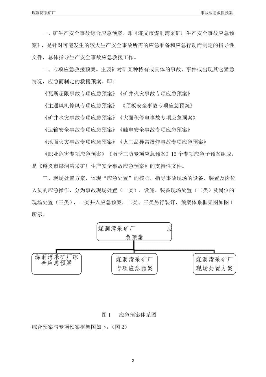 煤洞湾采矿厂应急救援预案2016年度修_第5页