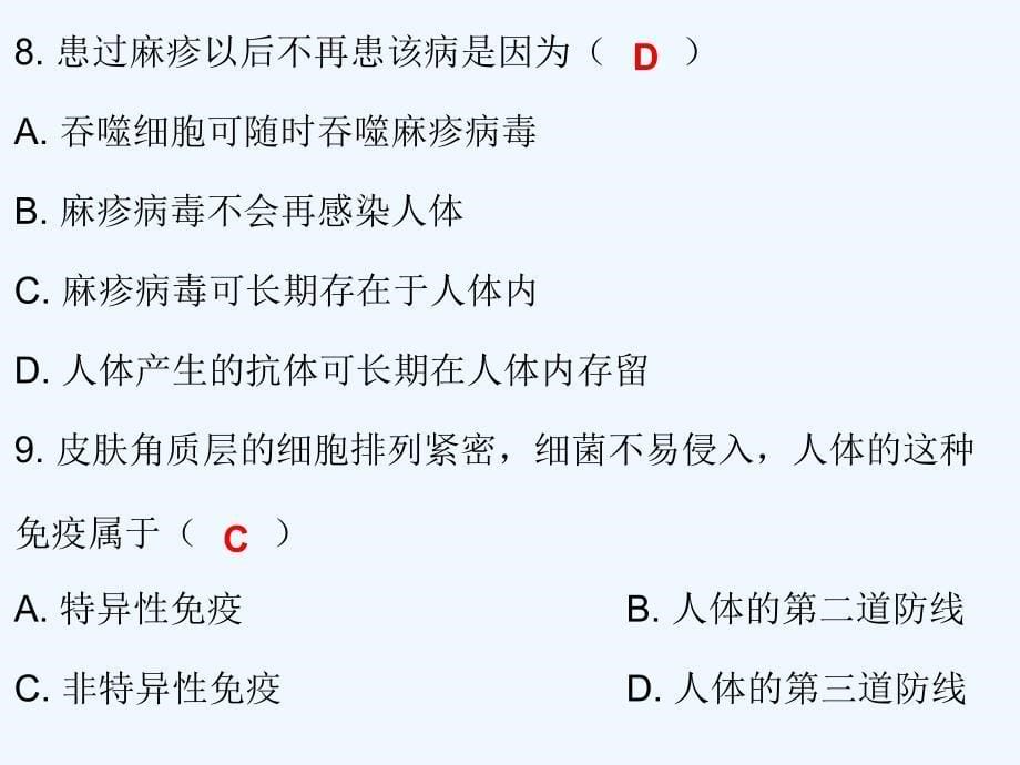 2018年中考生物总复习 专题十五 健康地生活_第5页