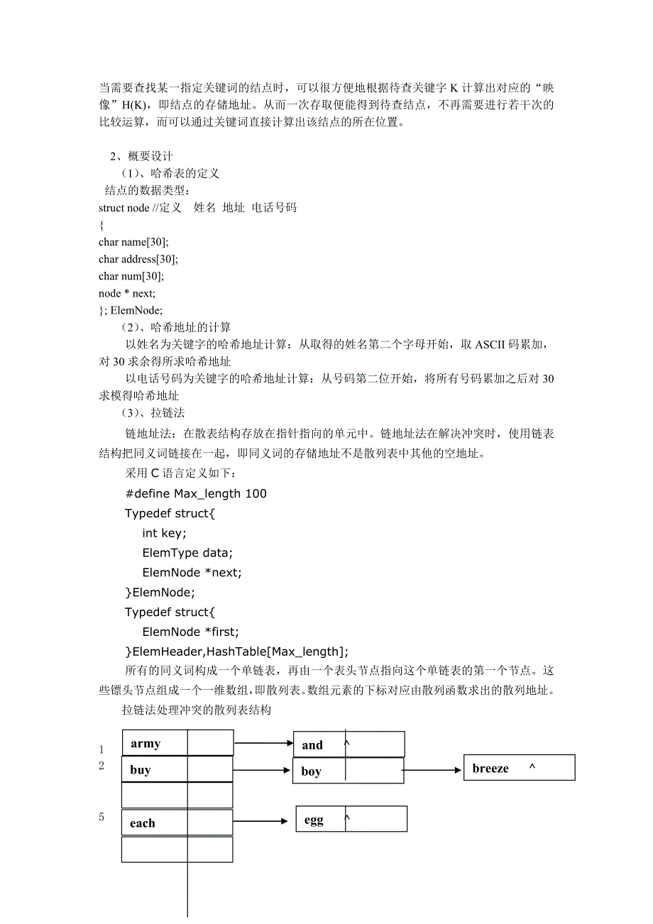 哈希表的设计与实现-数据结构与算法课程设计报告_第3页