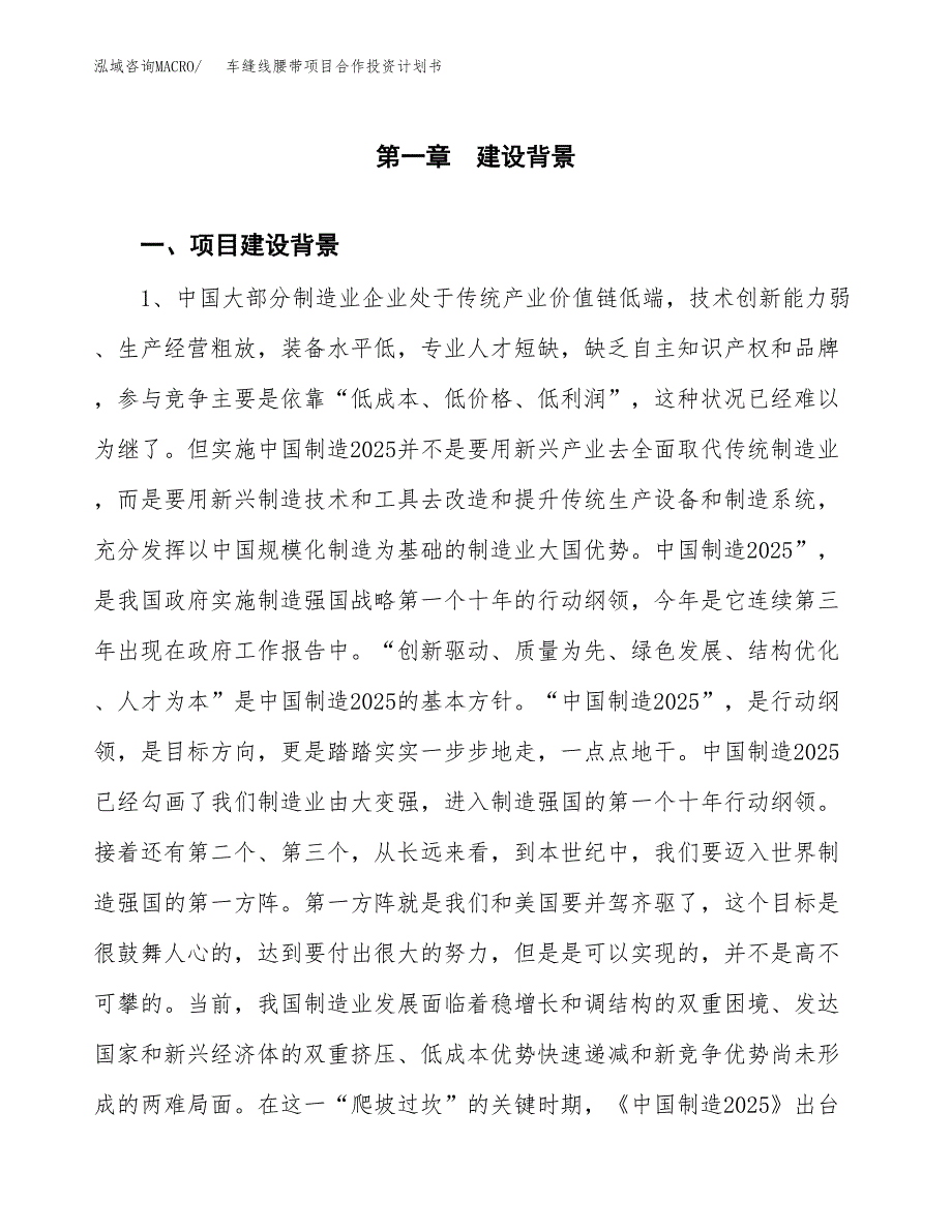 车缝线腰带项目合作投资计划书.docx_第3页