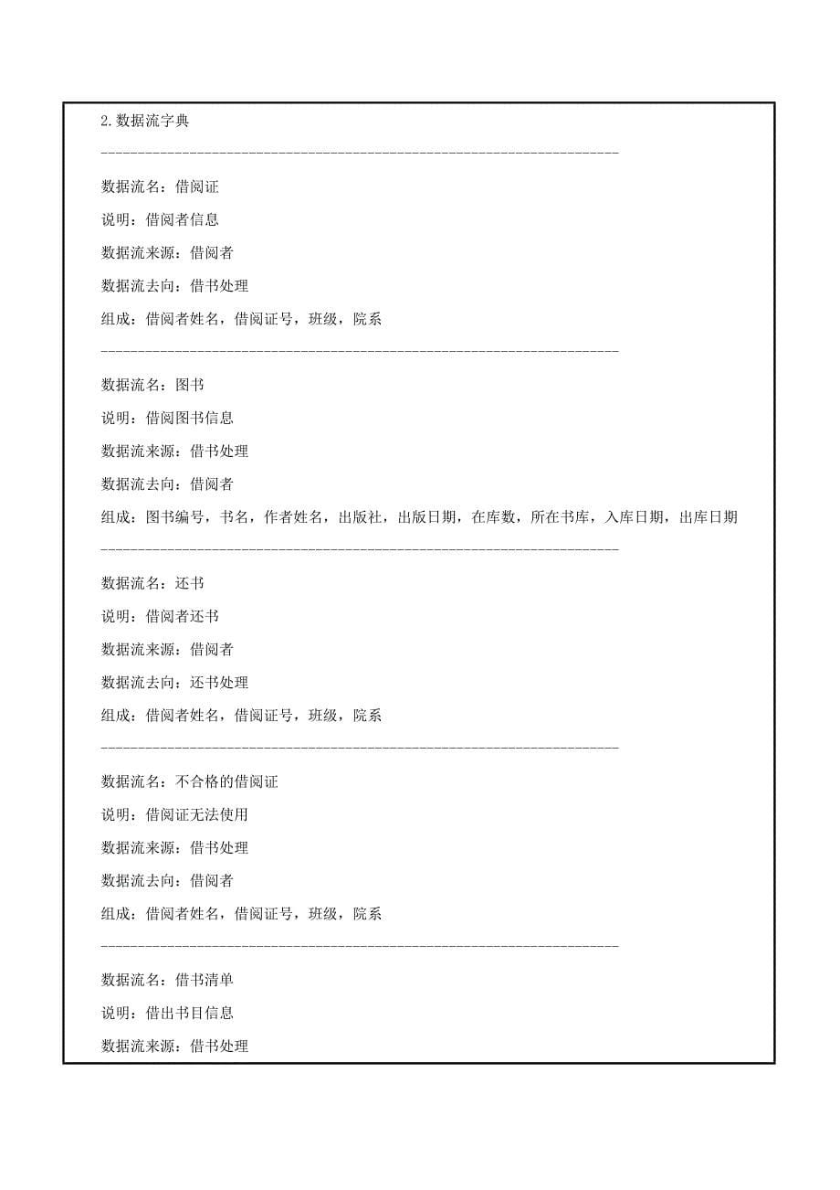 图书管理系统需求分析与设计及实现_第5页