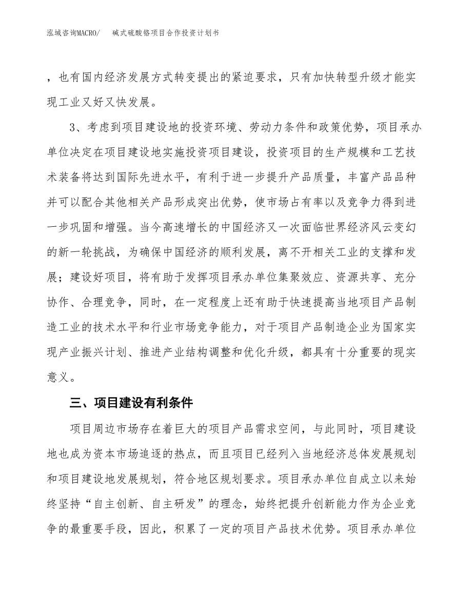 碱式硫酸铬项目合作投资计划书.docx_第5页