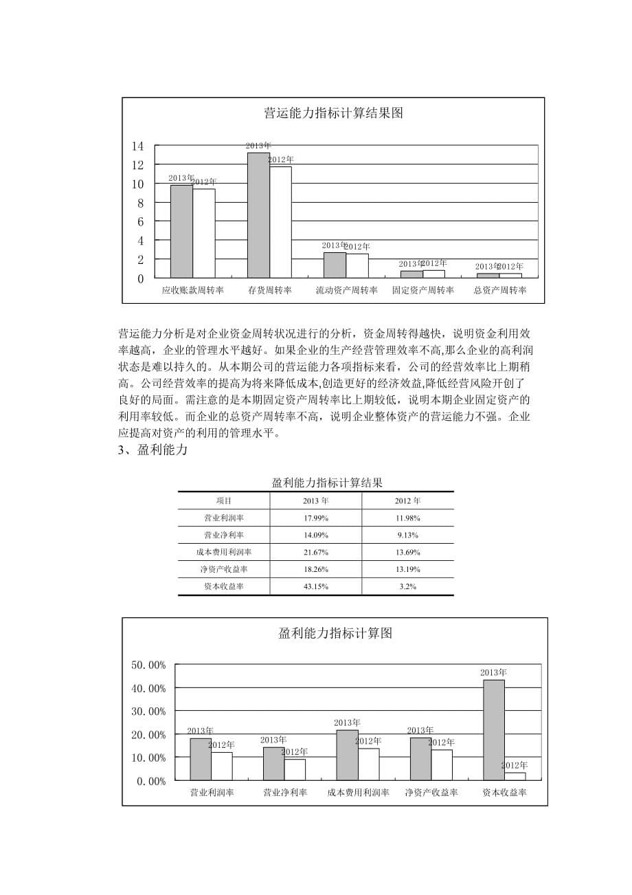财务报表制作与分析-2013年度（广东电力发展股份有限公司）_第5页