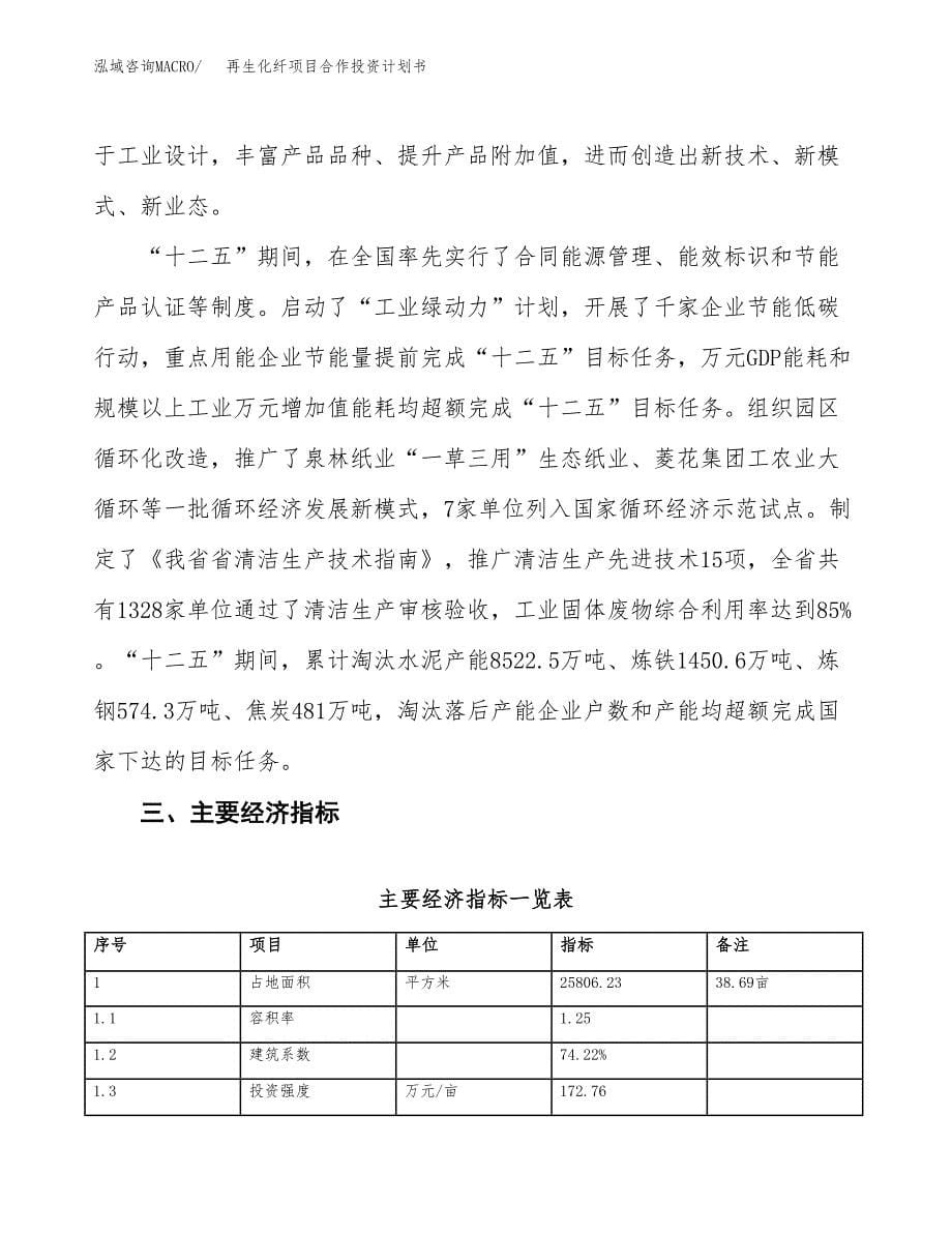 再生化纤项目合作投资计划书（样本）.docx_第5页