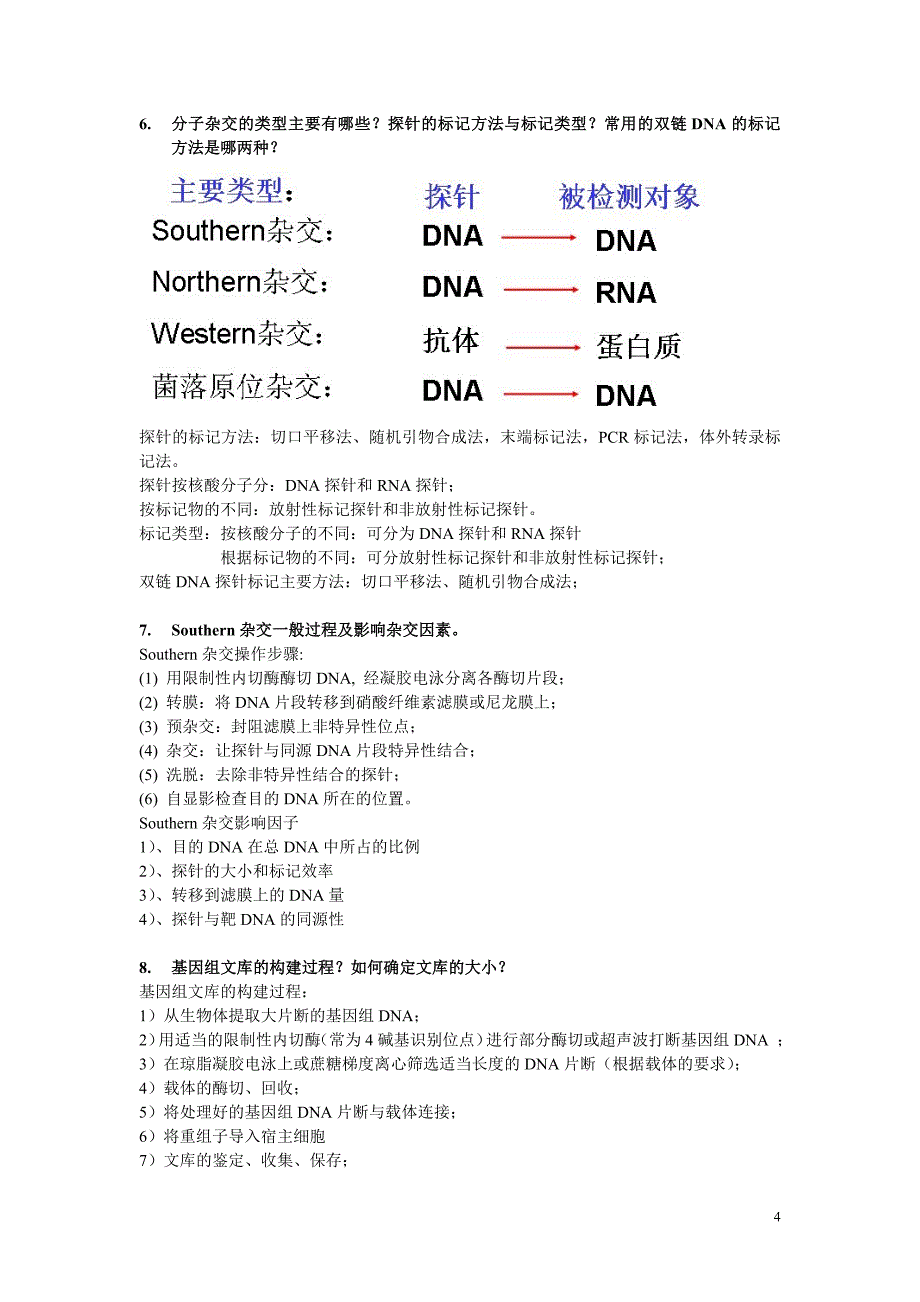 基因工程复习题(答案版)(同名)_第4页