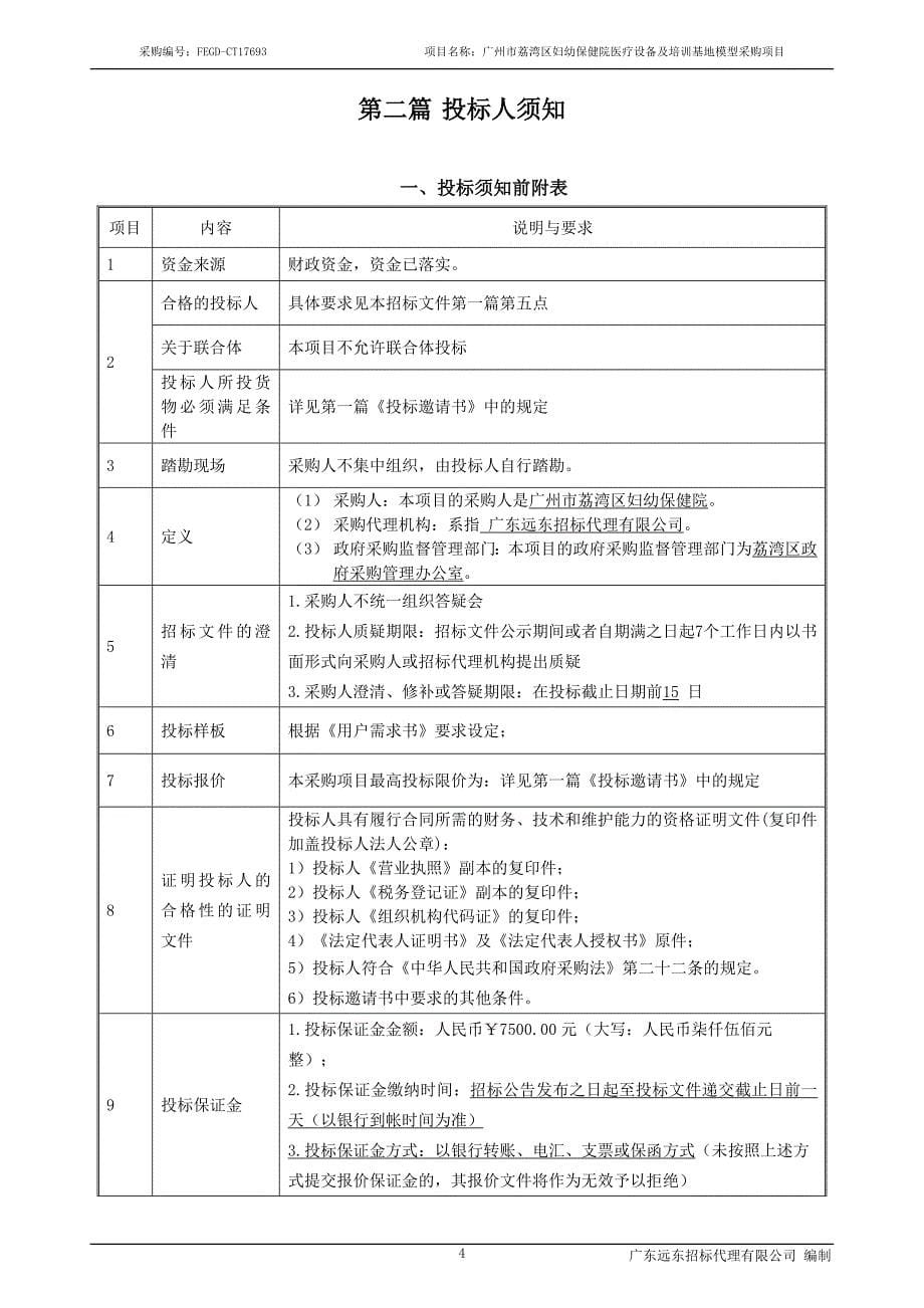 广州荔湾区妇幼保健院医疗设备及培训基地模型采购项目_第5页