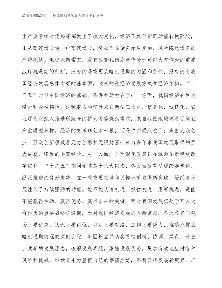 矽橡胶油墨项目合作投资计划书.docx_第5页