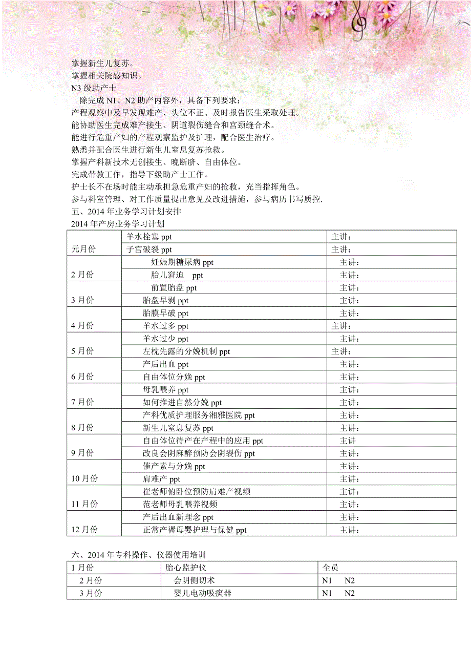 助产士岗位培训规划4_第2页