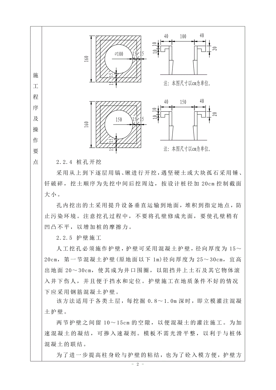 陈山坞特大桥人工挖孔桩施工技术交底_第2页