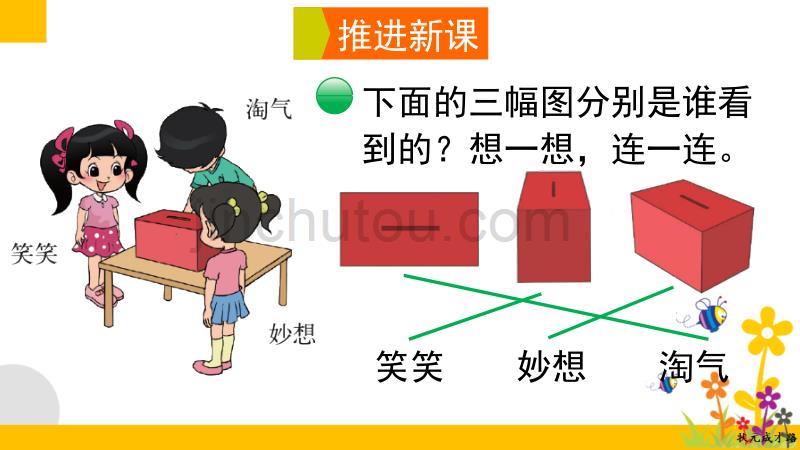 北师大版小学数学三年级上册《第二单元 观察物体：第1课时 看一看（一）》教学课件PPT_第3页