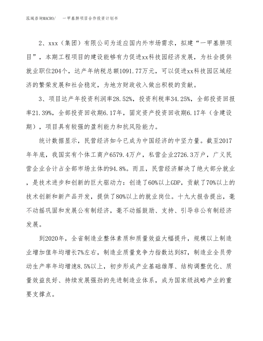 一甲基肼项目合作投资计划书（样本）.docx_第4页