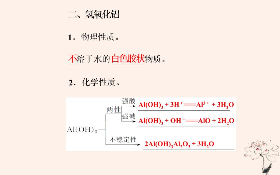 2018-2019高中化学学业水平测试复习第三章金属及其化合物专题七几种重要的金属化合物考点2铝的化合物_第4页