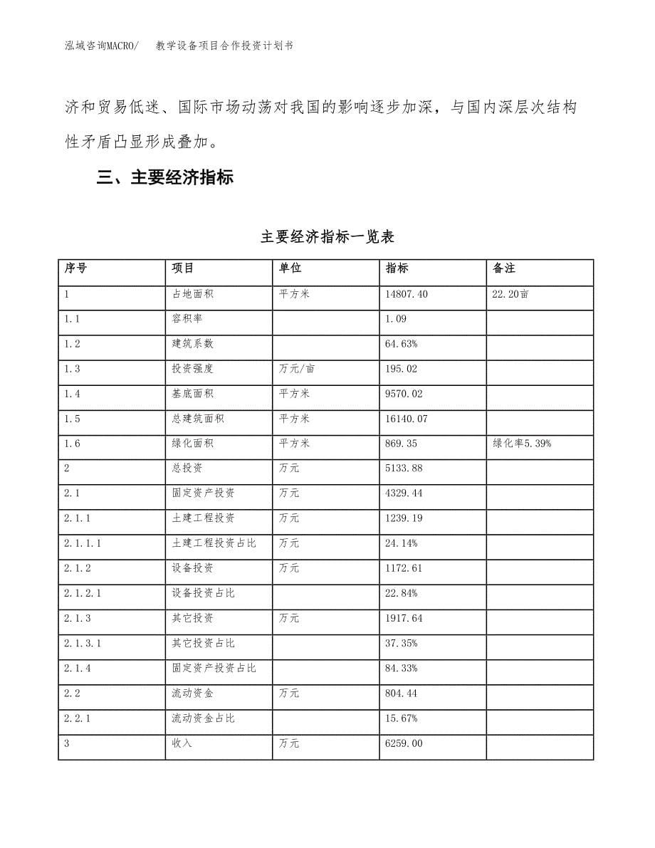 教学设备项目合作投资计划书（样本）.docx_第5页