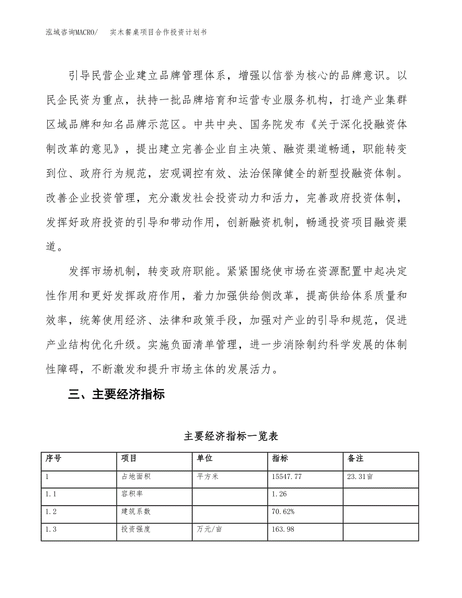 实木餐桌项目合作投资计划书（样本）.docx_第4页