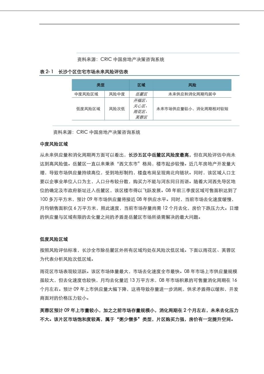 长沙房地产市场2009风险评估报告-10DOC_第5页