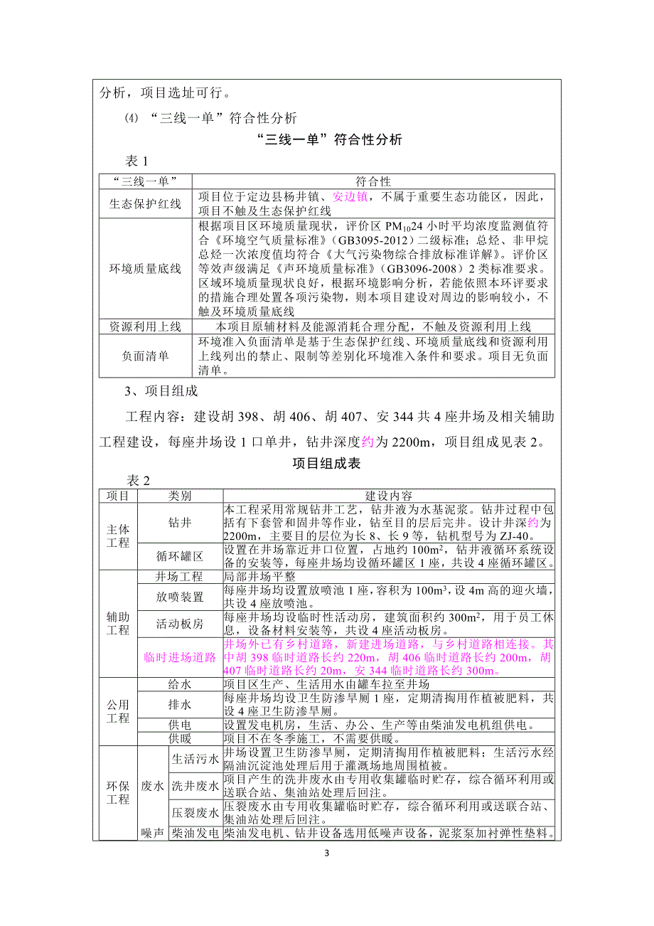 建设项目基本情况项目名称长庆油田分公司陕北石油评价项目组油_第3页