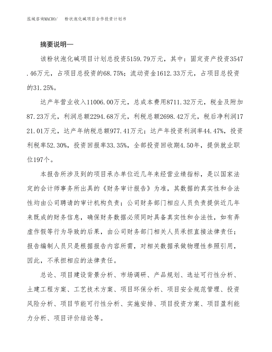 粉状泡化碱项目合作投资计划书.docx_第2页