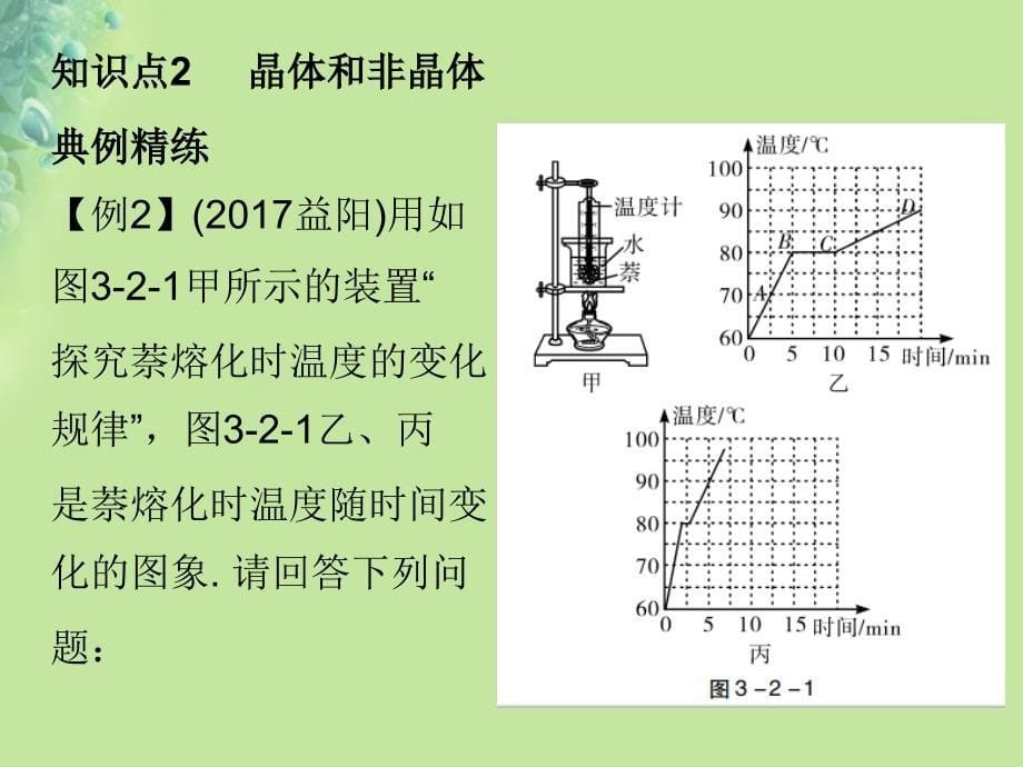 2018年八年级物理上册第三章第2节熔化和凝固习题（新版）_第5页