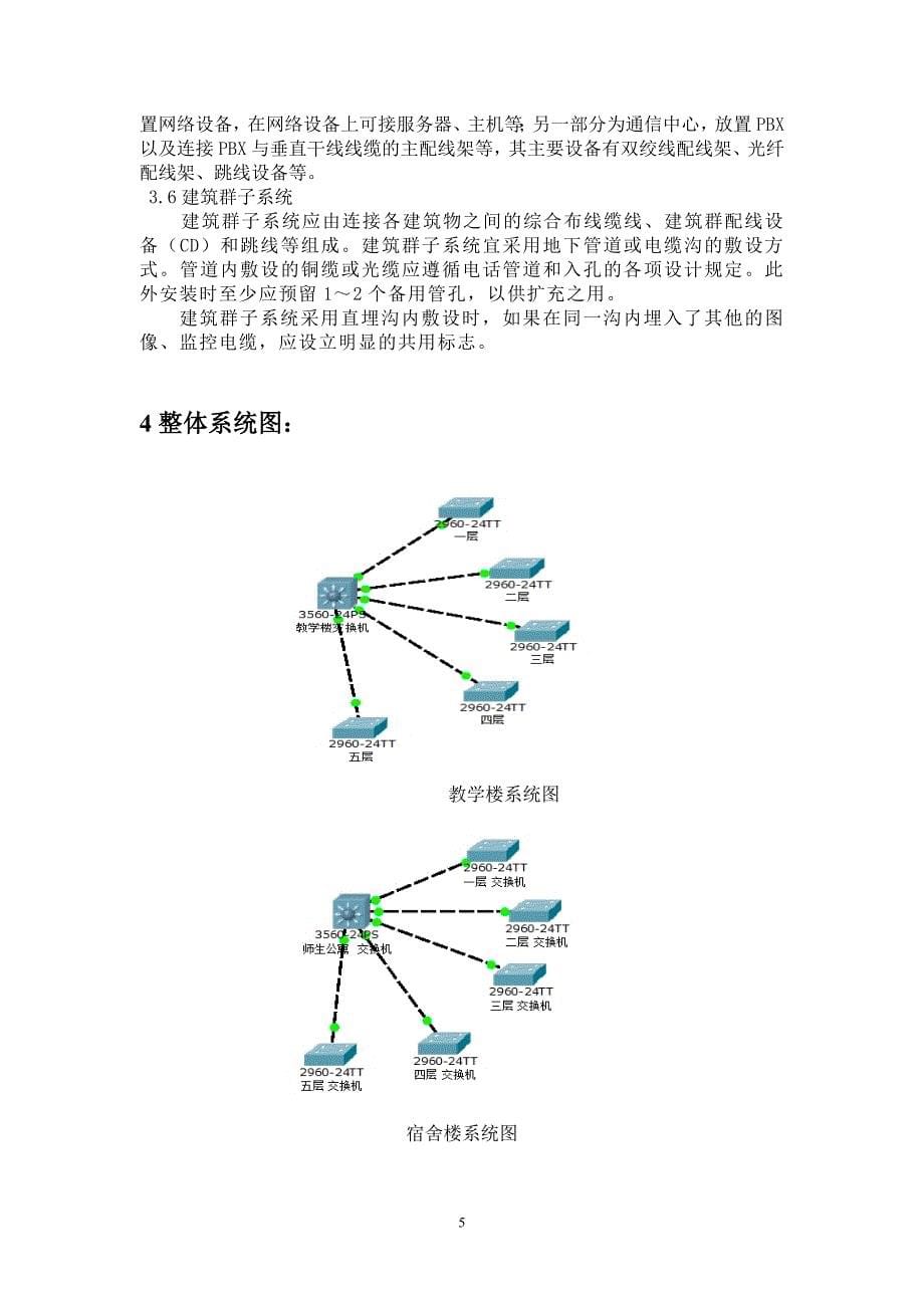 高校综合布线系统工程方案论文_第5页