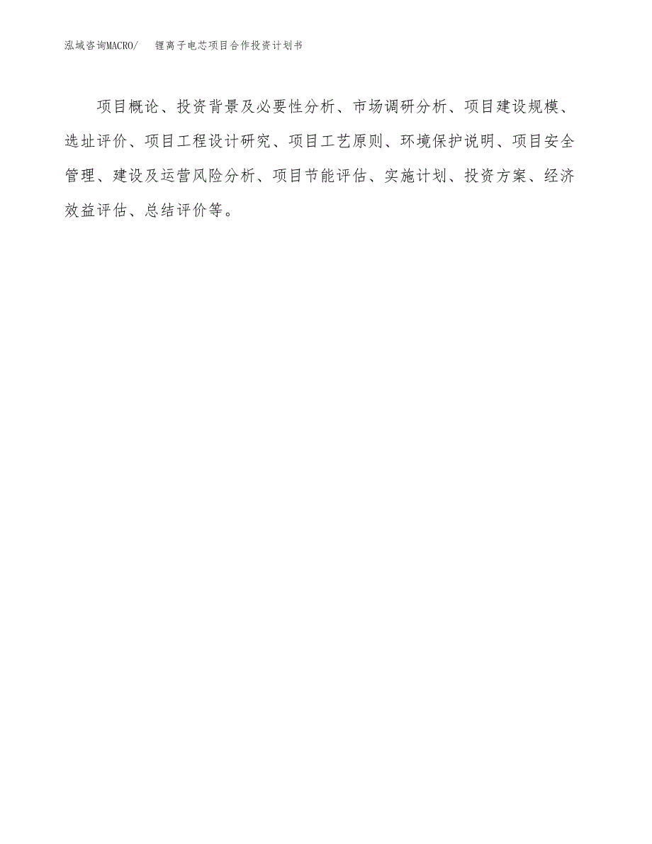 锂离子电芯项目合作投资计划书.docx_第3页