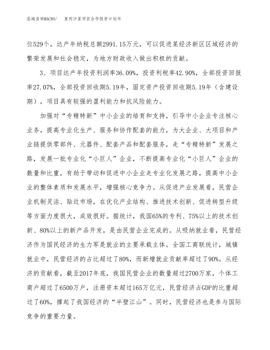 复丙沙星项目合作投资计划书（样本）.docx_第4页