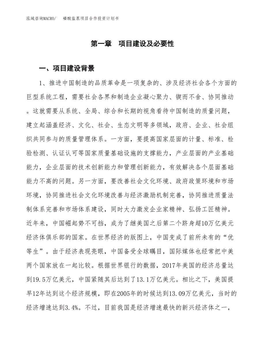 磷酸盐泵项目合作投资计划书.docx_第3页