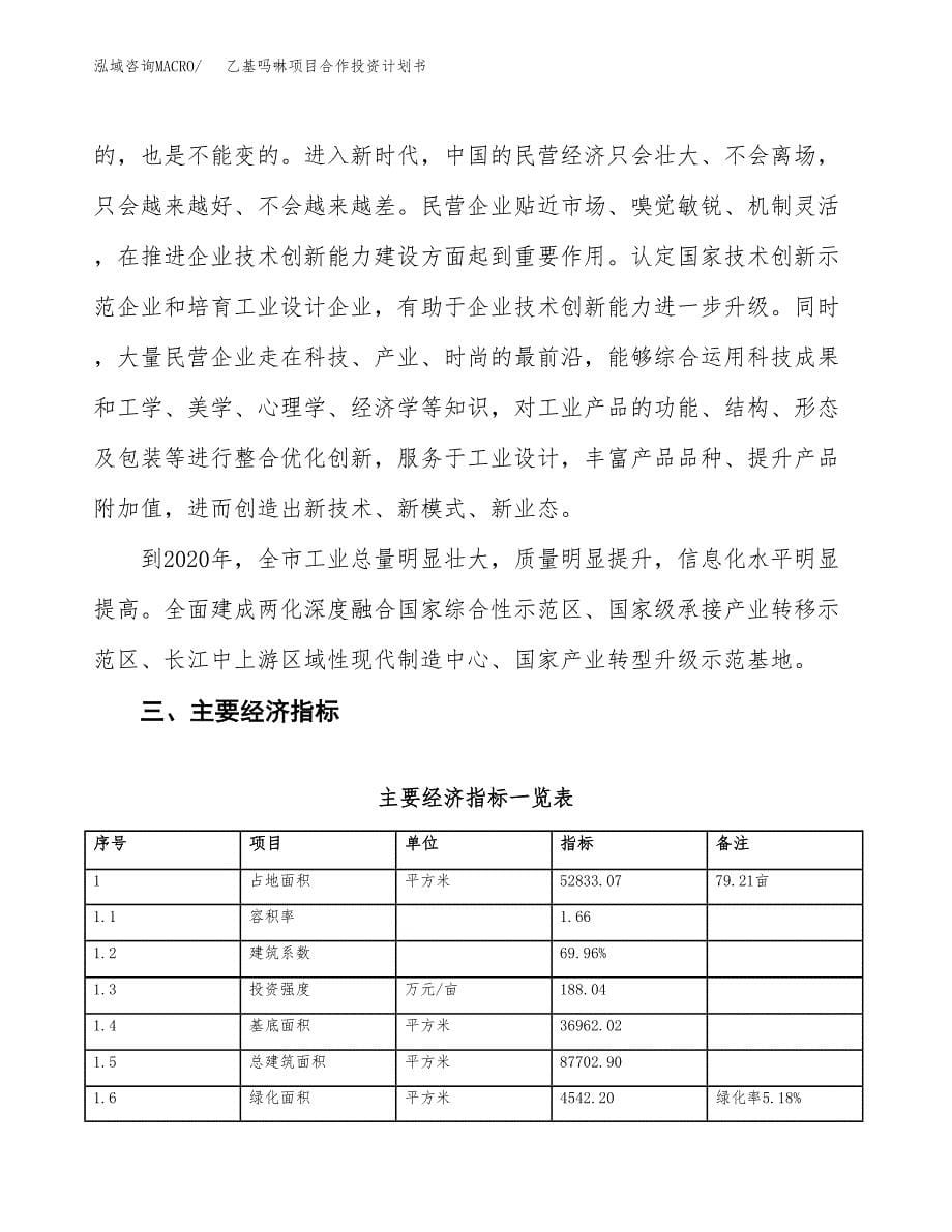 乙基吗啉项目合作投资计划书（样本）.docx_第5页