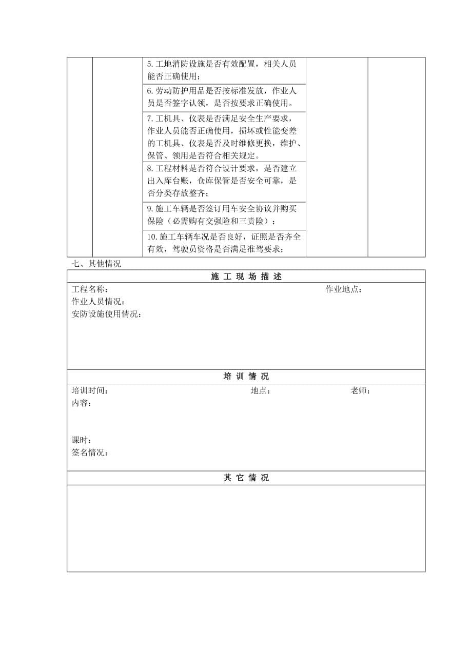 检查情况反馈表_第5页