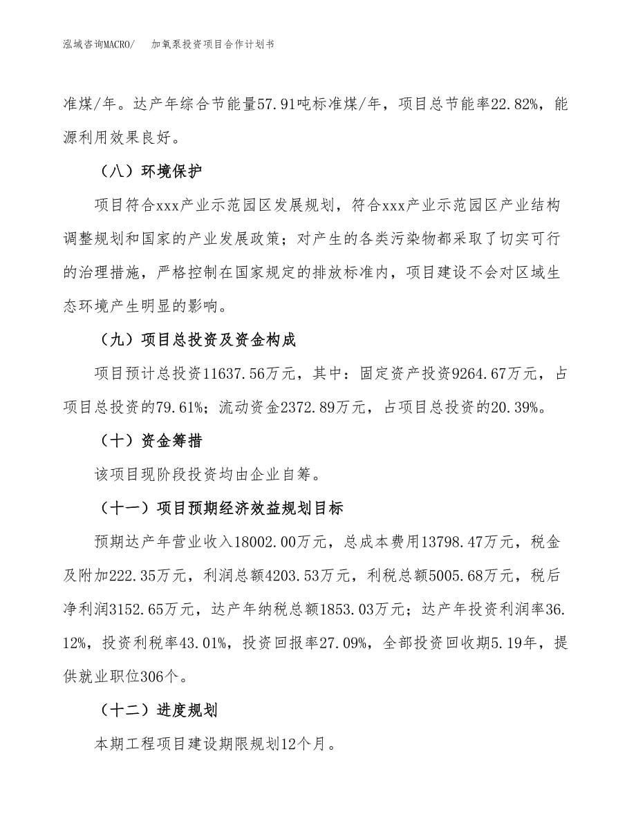 加氧泵投资项目合作计划书.docx_第5页