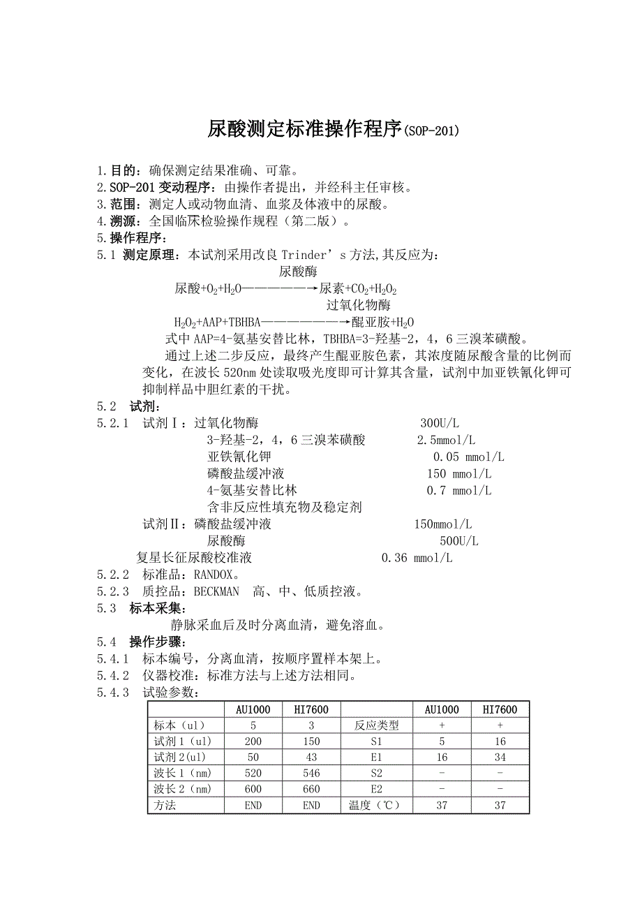 医学院附属医院检验科质量手册生化专业组作业指导书_第2页