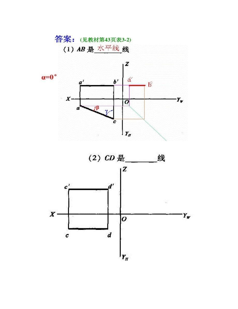 电大建筑制图基础形成性考核及答案1汇总_第5页