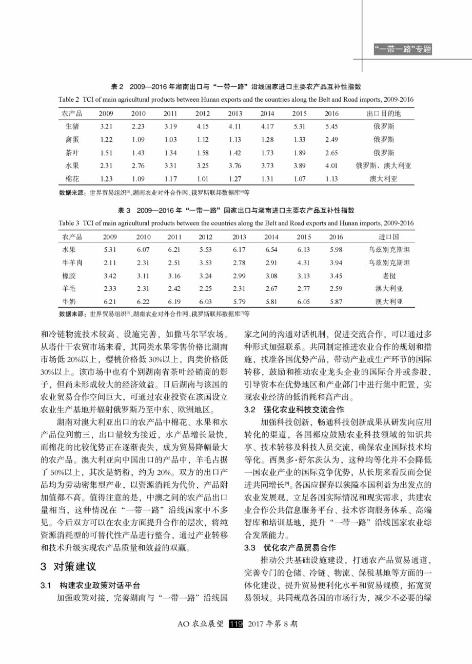 湖南省与“一带一路”沿线国家农业合作研究.pdf_第4页
