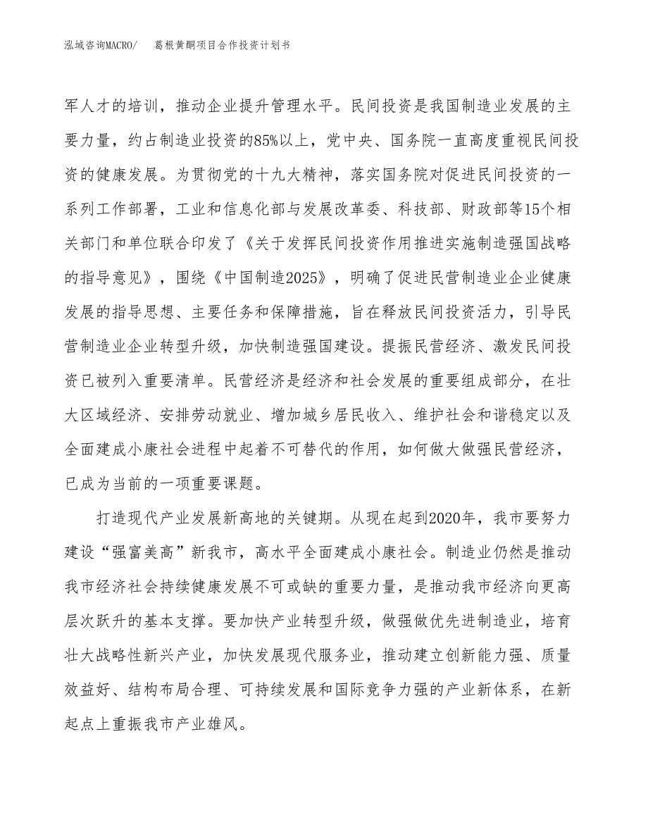 葛根黄酮项目合作投资计划书（样本）.docx_第5页