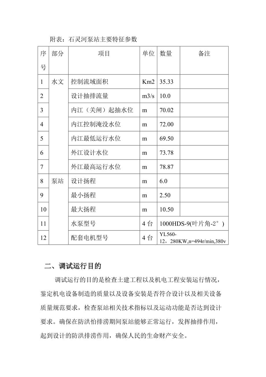 泵站机组预调试运行办法_第2页