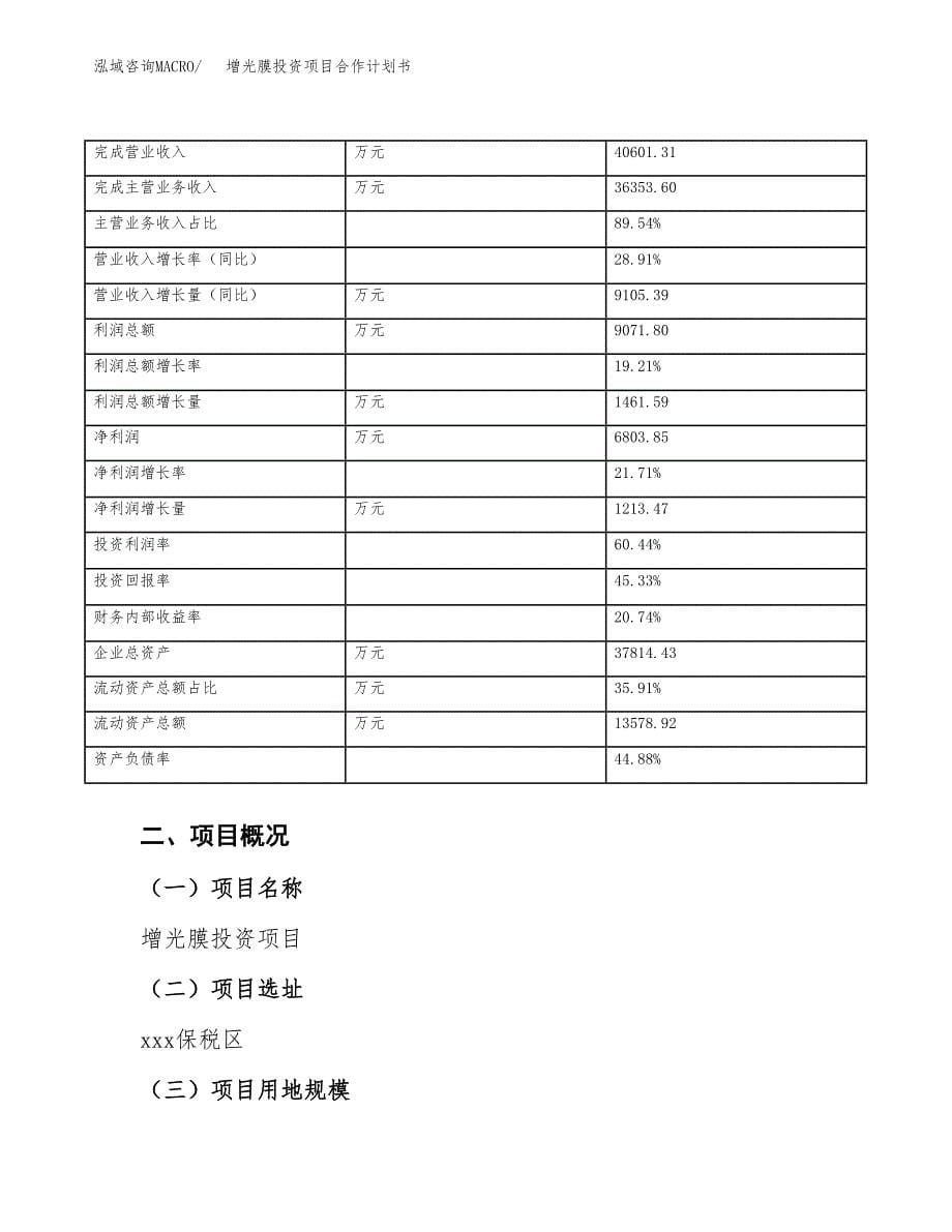 增光膜投资项目合作计划书.docx_第5页