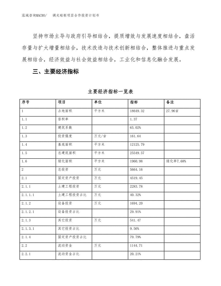 调光硅柜项目合作投资计划书（样本）.docx_第5页