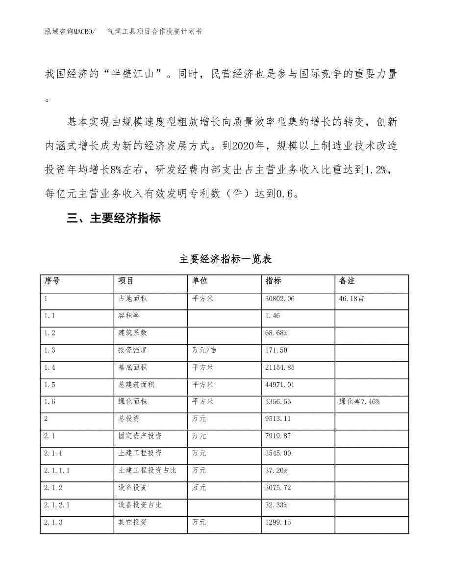 气焊工具项目合作投资计划书（样本）.docx_第5页