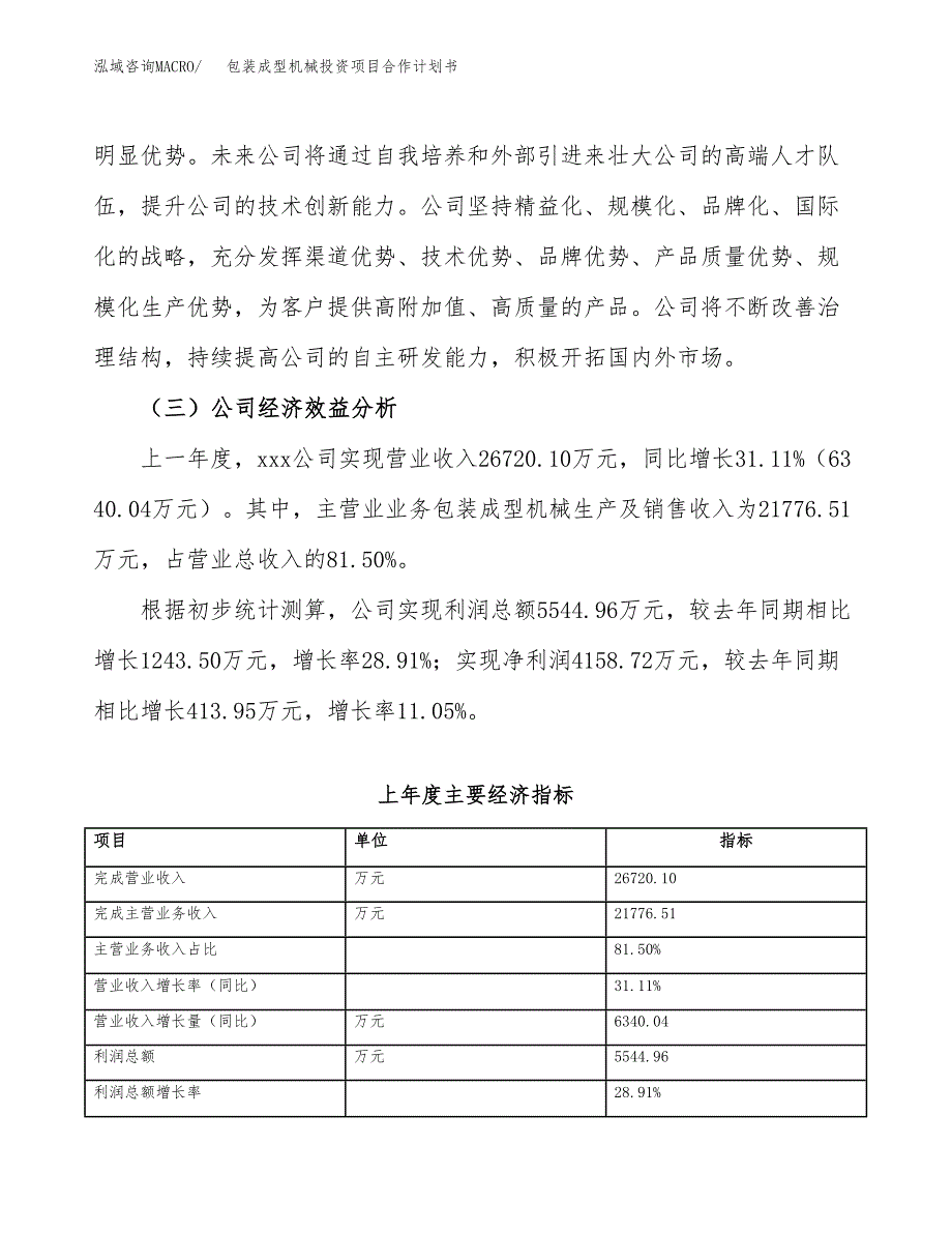 包装成型机械投资项目合作计划书.docx_第3页