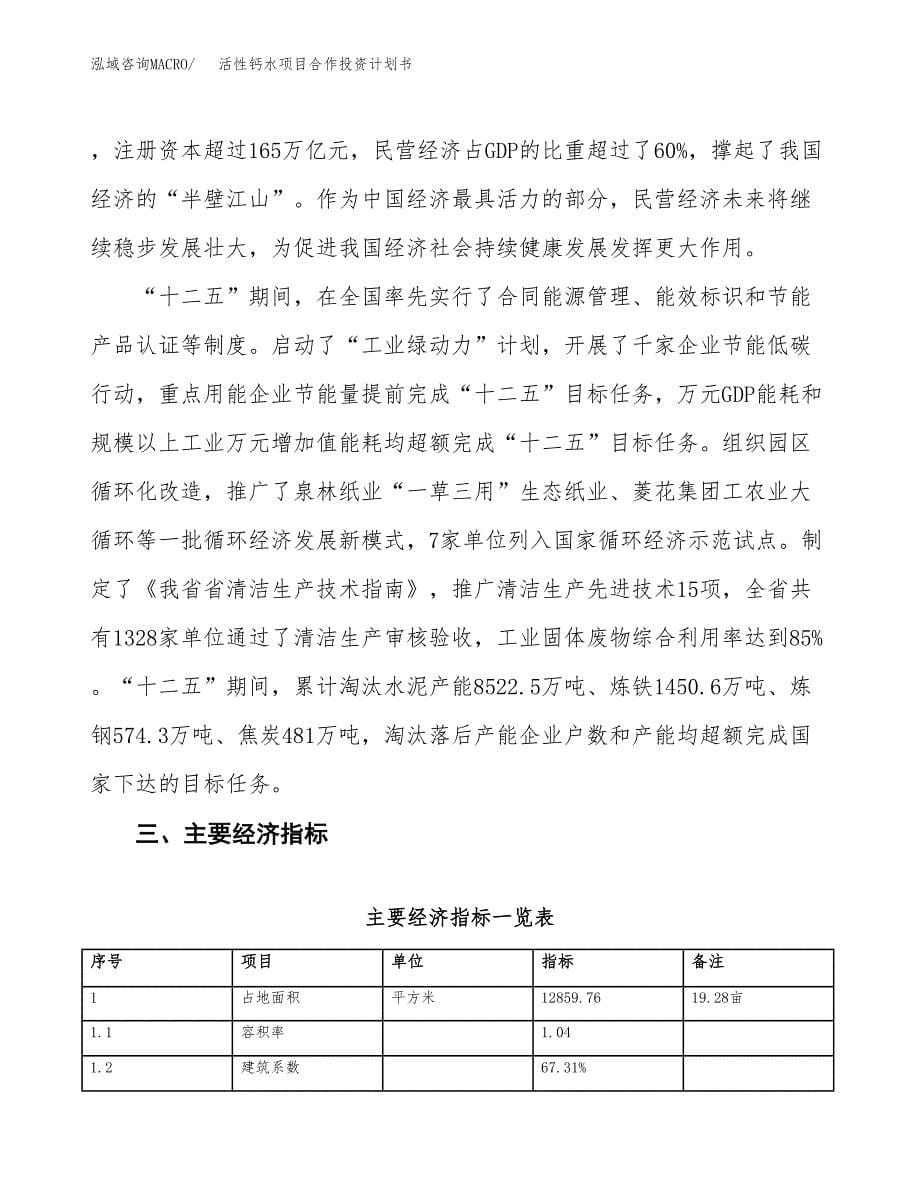 活性钙水项目合作投资计划书（样本）.docx_第5页