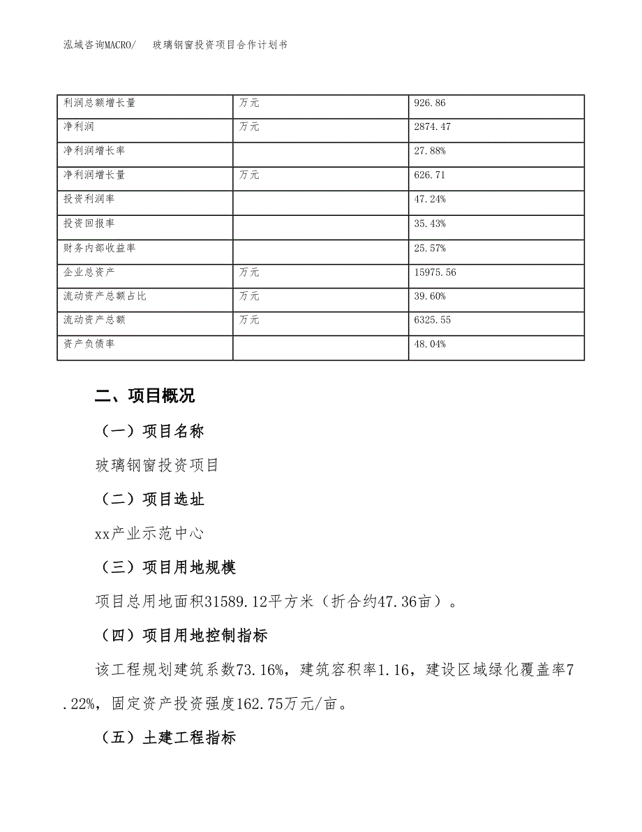 玻璃钢窗投资项目合作计划书.docx_第4页