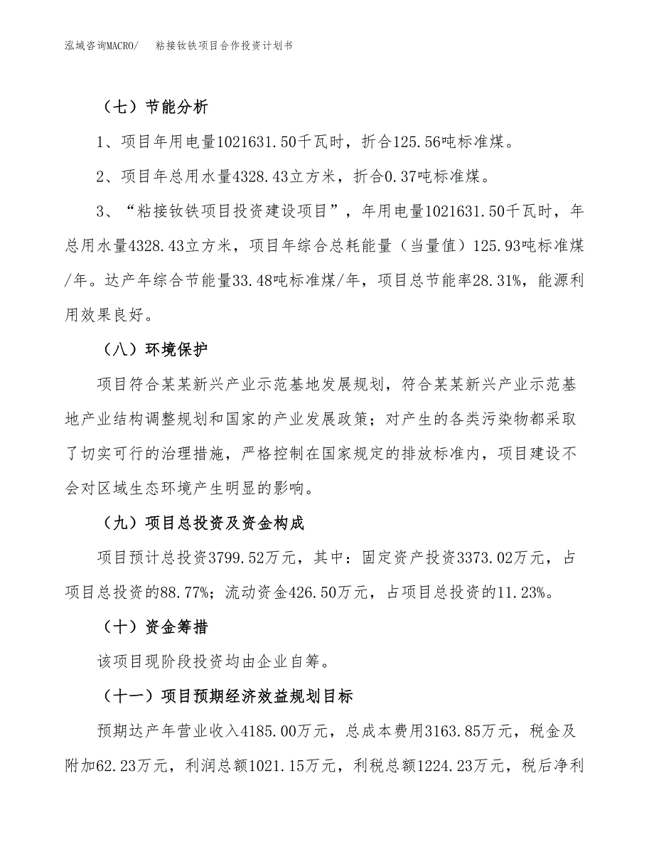 粘接钕铁项目合作投资计划书（样本）.docx_第2页