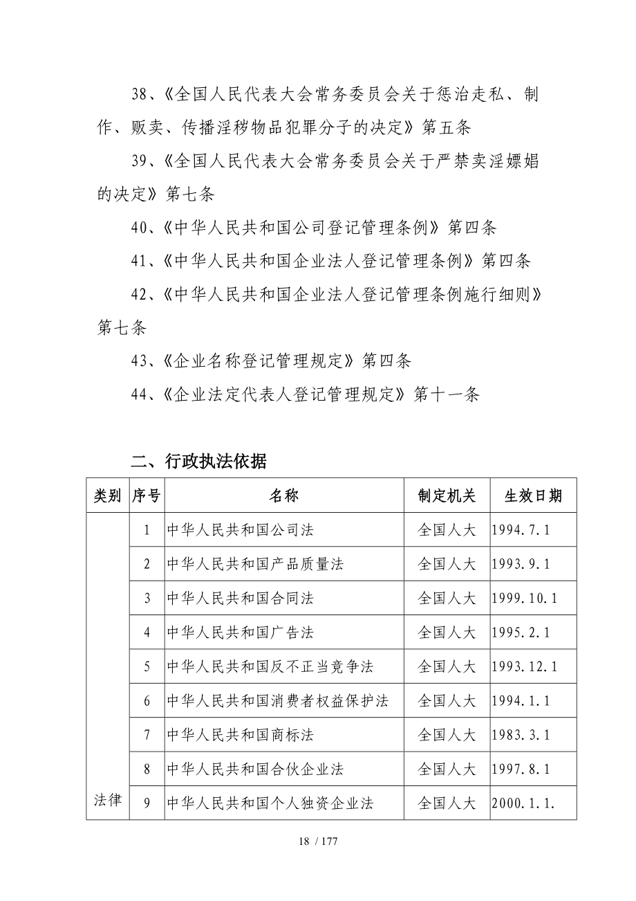 工商行政管理局行政执法依据_第3页