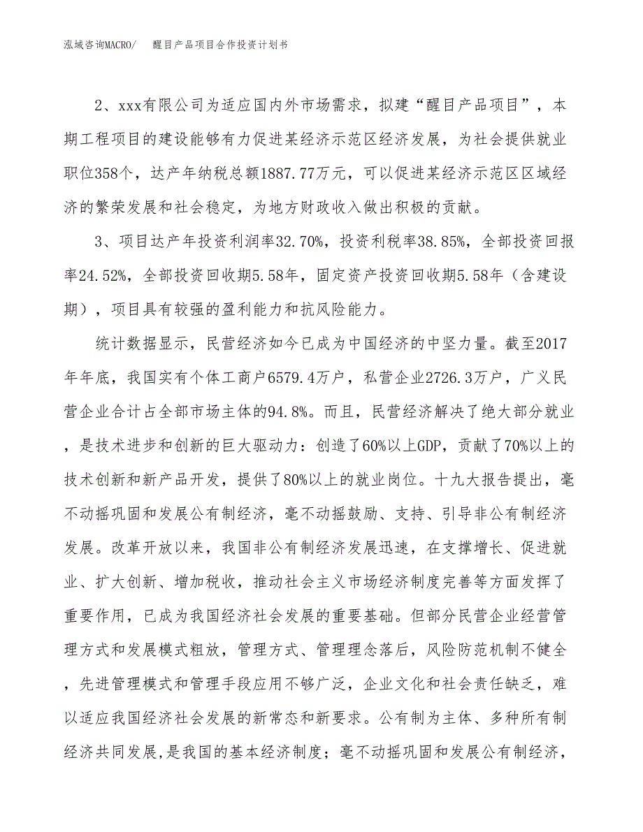 醒目产品项目合作投资计划书（样本）.docx_第4页