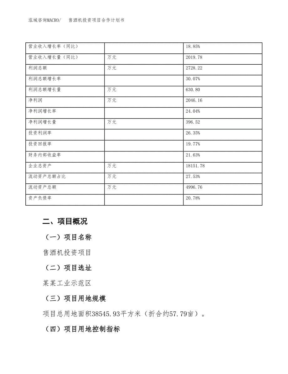 售酒机投资项目合作计划书.docx_第5页