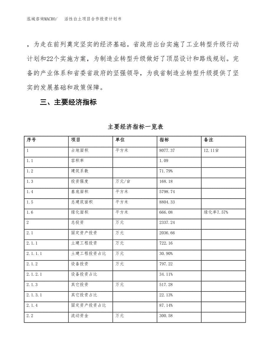 活性白土项目合作投资计划书（样本）.docx_第5页