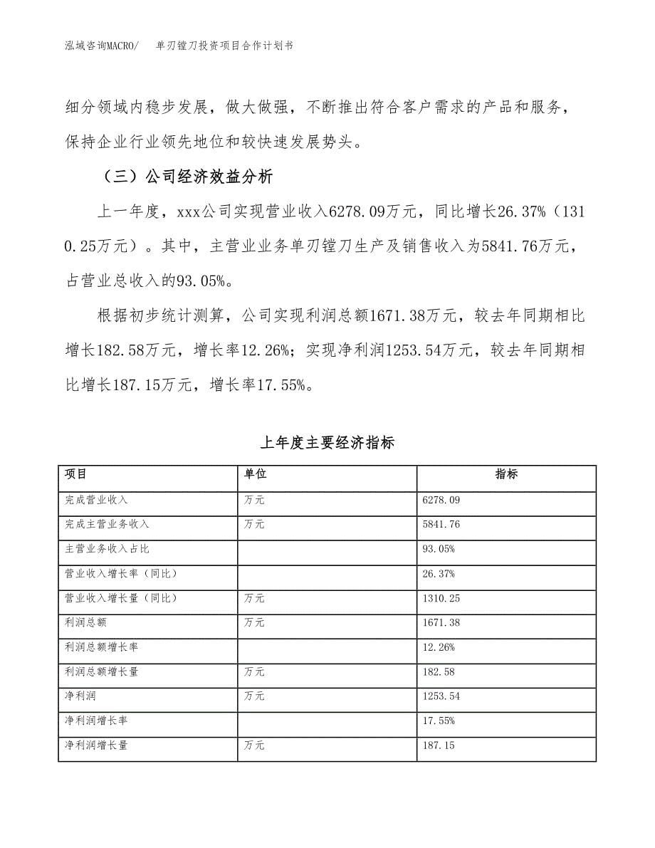 单刃镗刀投资项目合作计划书.docx_第5页