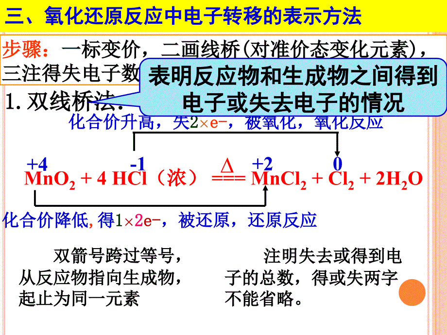 氧化还原反应中表示电子转移的方法资料_第4页