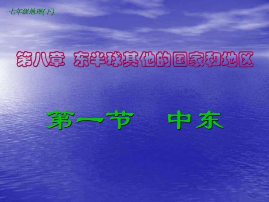 《东半球其他国家和地区中东》_第2页