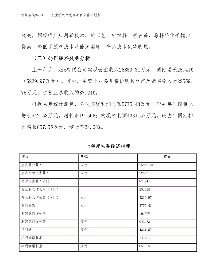 儿童护肤品投资项目合作计划书.docx_第4页