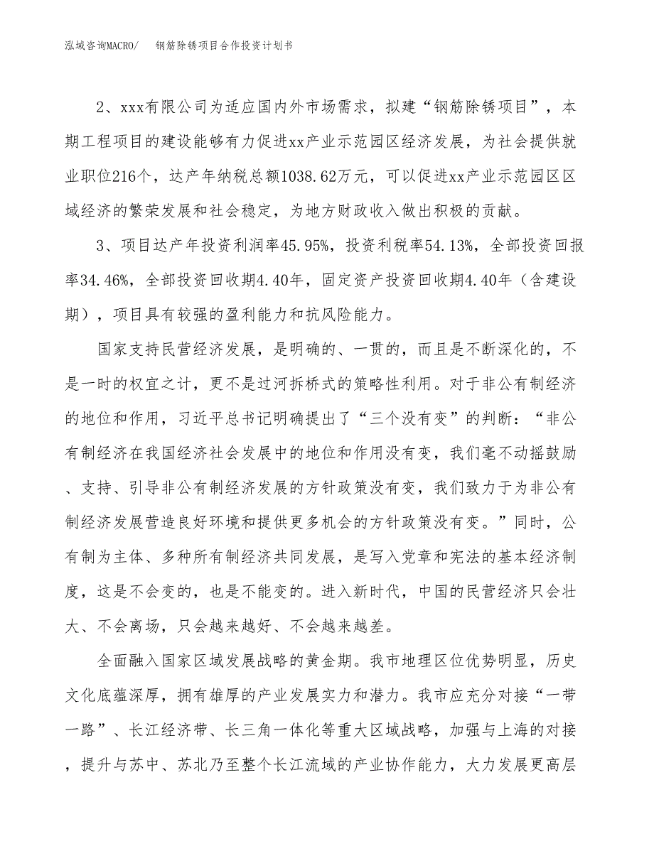 钢筋除锈项目合作投资计划书（样本）.docx_第4页